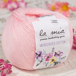 La Mia Mercerized Cotton Açık Pembe El Örgü İpi - 4 - 33599