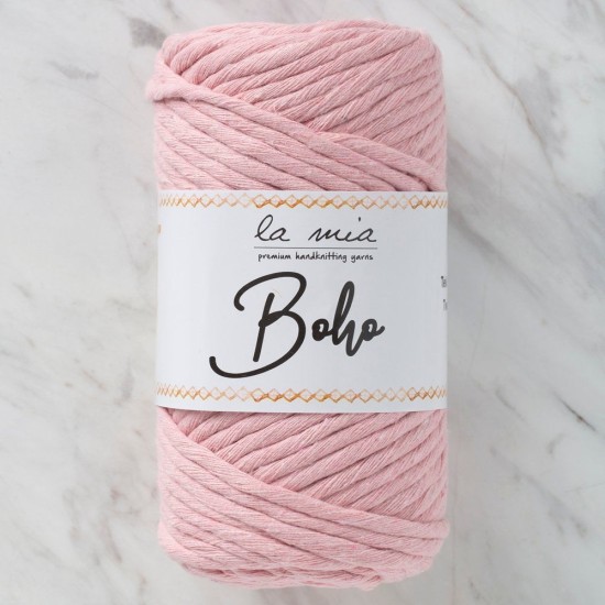 La Mia Boho Açık Pembe Büküm Makrome İpi - L185 - 33998 La Mia Boho Açık Pembe Büküm Makrome İpi - L185 - 33998