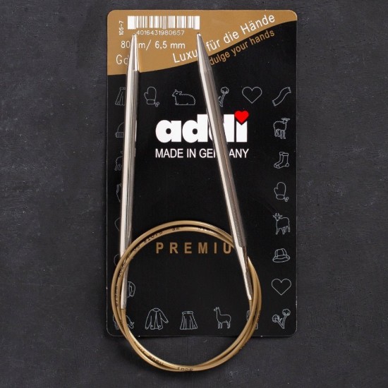 Addi 6,5mm 80cm Klasik Misinalı Şiş- 105-7 Addi 6,5mm 80cm Klasik Misinalı Şiş- 105-7