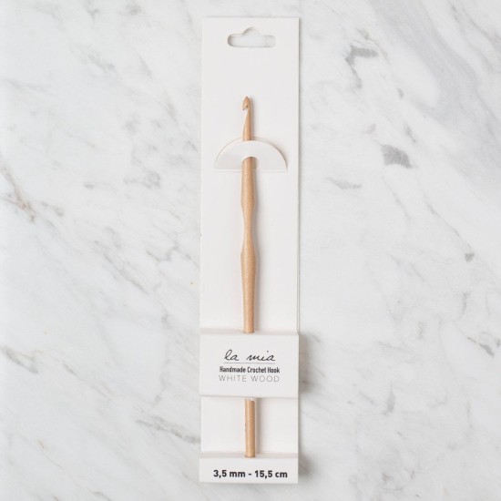 La Mia Whitewood 3.5 mm 15.5 cm Ahşap Yün Tığ La Mia Whitewood 3.5 mm 15.5 cm Ahşap Yün Tığ