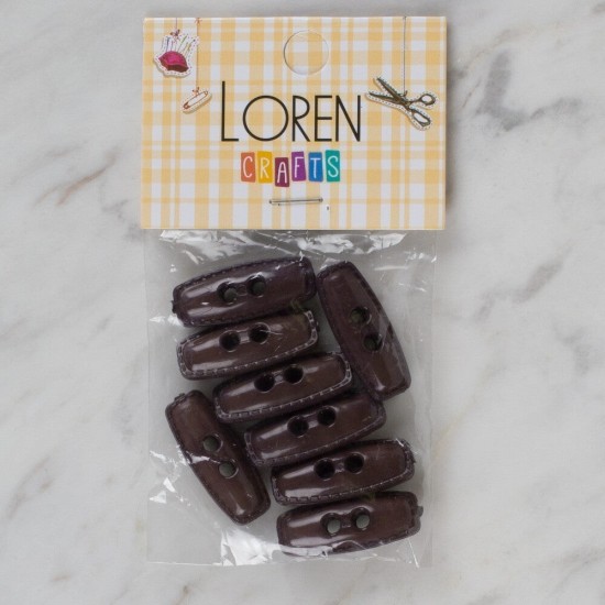 Loren Crafts kahverengi 8 li çoban düğmesi - 94 Loren Crafts kahverengi 8 li çoban düğmesi - 94