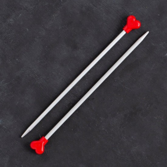 Addi Kalpli 5mm 20cm Klasik Alüminyum Örgü Şişi - Addi Kalpli 5mm 20cm Klasik Alüminyum Örgü Şişi -