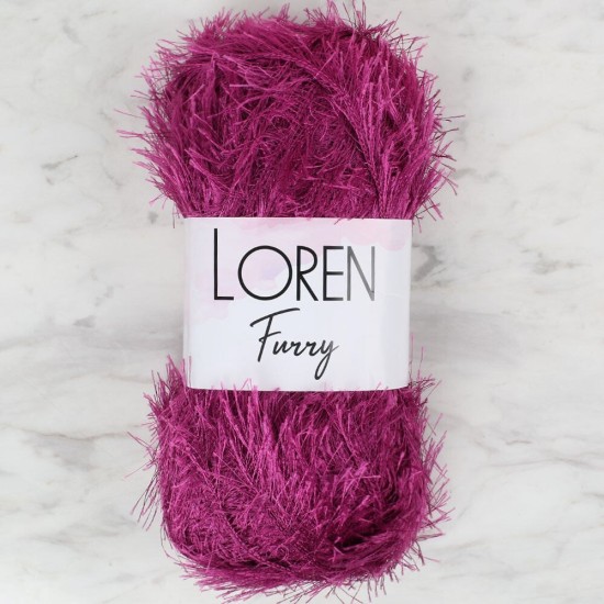 Loren Furry Mor El Örgü İpi - RF031 - 34055 Loren Furry Mor El Örgü İpi - RF031 - 34055