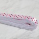 Loren Crafts 1cm 10 mt Beyaz Saten Puantiyeli Kurd Loren Crafts 1cm 10 mt Beyaz Saten Puantiyeli Kurd