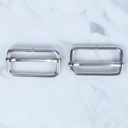 Loren Gümüş Metal Toka Sürgülü 2 li Paket