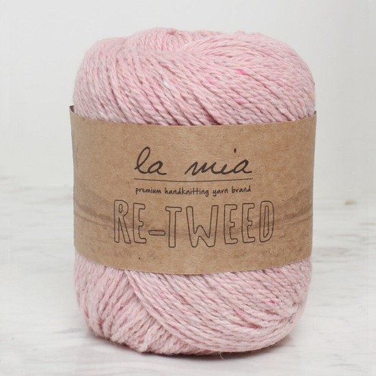 La Mia Re-Tweed Açık Pembe Melanj El Örgü İpi - L101 - 34414 La Mia Re-Tweed Açık Pembe Melanj El Örgü İpi - L101 - 34414