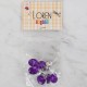 Loren Crafts mor 8 li düğme - 236 Loren Crafts mor 8 li düğme - 236