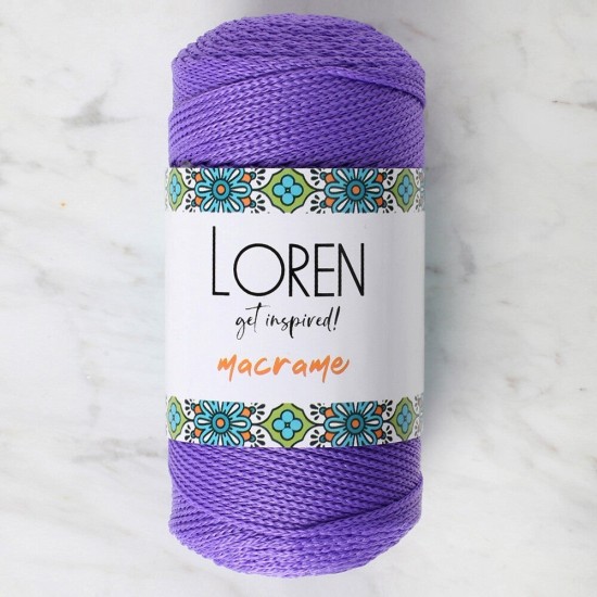 Loren Macrame Mor El Örgü İpi - RM 0141 - 34346 Loren Macrame Mor El Örgü İpi - RM 0141 - 34346