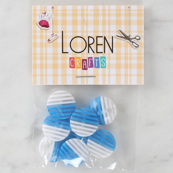 Loren Crafts 8'li Desenli Düğme - 1085 Loren Crafts 8'li Desenli Düğme - 1085