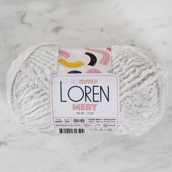 Loren Mery Gri El Örgü İpi - M407 - 34314 Loren Mery Gri El Örgü İpi - M407 - 34314