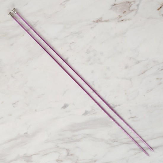 Loren Cratfs 2,5 mm 35 cm Mor Metal Örgü Şişi - LR Loren Cratfs 2,5 mm 35 cm Mor Metal Örgü Şişi - LR