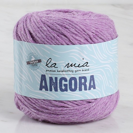 La Mia Angora 50gr Mor El Örgü İpi - L127 - 33801 La Mia Angora 50gr Mor El Örgü İpi - L127 - 33801