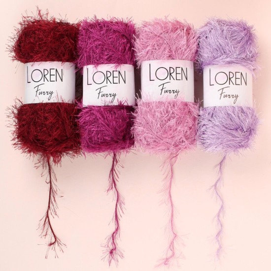 Loren Furry Lacivert El Örgü İpi - RF005 - 34044 Loren Furry Lacivert El Örgü İpi - RF005 - 34044