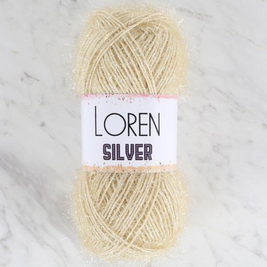 Loren Silver Bej El Örgü İpi - RS0066 - 34094 Loren Silver Bej El Örgü İpi - RS0066 - 34094