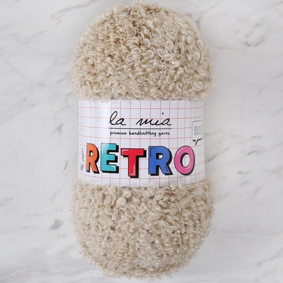 La Mia RETRO Bej El Örgü İpi - LM1013 La Mia RETRO Bej El Örgü İpi - LM1013