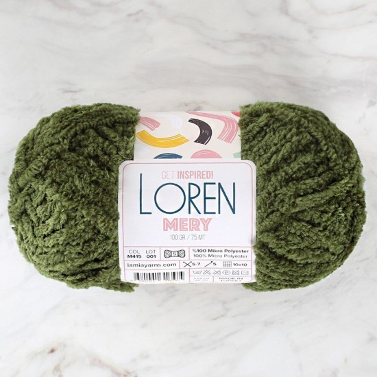 Loren Mery Yeşil El Örgü İpi - M415 Loren Mery Yeşil El Örgü İpi - M415