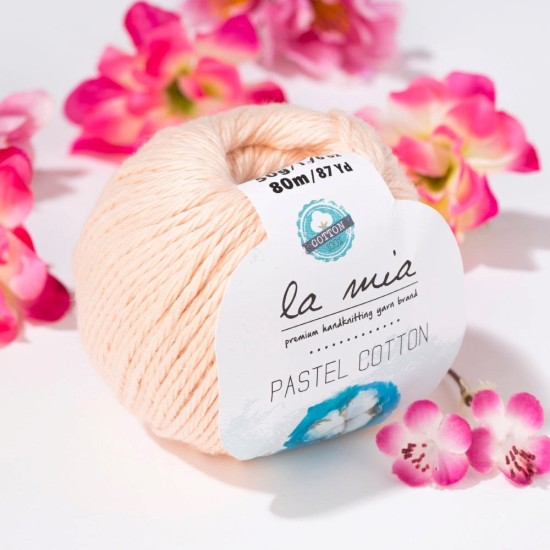 La Mia Pastel Cotton Yavruağzı El Örgü İpi - L056 - 33617 La Mia Pastel Cotton Yavruağzı El Örgü İpi - L056 - 33617