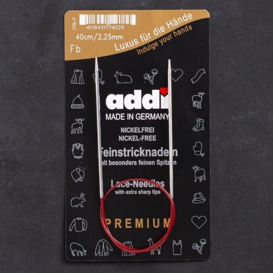 Addi 2.25mm 40cm Misinalı Dantel Şişi - 775-7 Addi 2.25mm 40cm Misinalı Dantel Şişi - 775-7