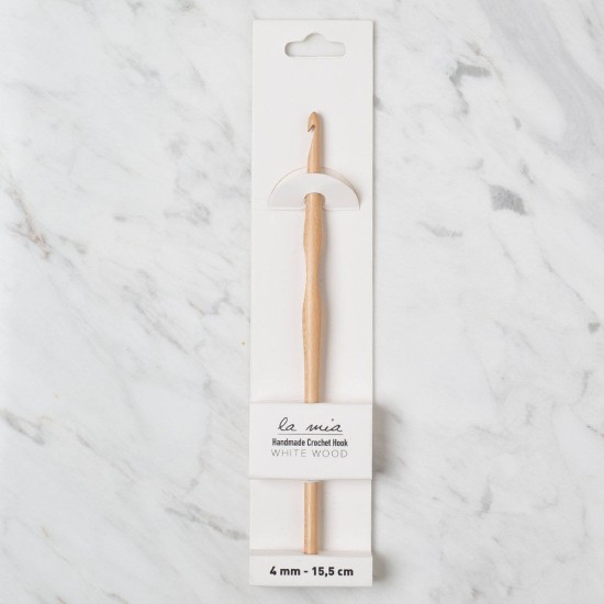 La Mia Whitewood 4 mm 15.5 cm Ahşap Yün Tığ La Mia Whitewood 4 mm 15.5 cm Ahşap Yün Tığ