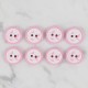 Loren Crafts pembe 8 li balık düğme - 571 Loren Crafts pembe 8 li balık düğme - 571