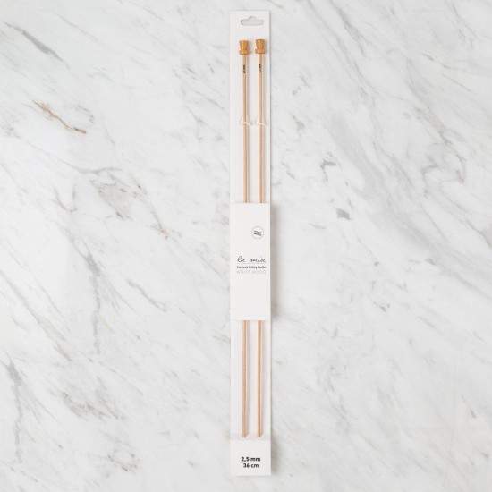 La Mia Whitewood 2.5 mm 36 cm Ahşap Örgü Şişi La Mia Whitewood 2.5 mm 36 cm Ahşap Örgü Şişi