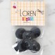 Loren Crafts 8'li Düğme Koyu Gri - 1122 Loren Crafts 8'li Düğme Koyu Gri - 1122