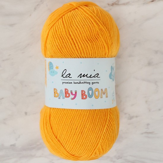 La Mia Baby Boom Hardal El Örgü İpi - 154 - 34123 La Mia Baby Boom Hardal El Örgü İpi - 154 - 34123