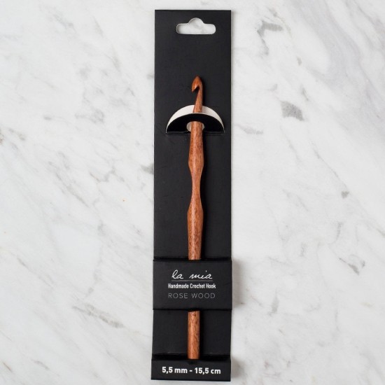 La Mia Rosewood 5.5 mm 15.5 cm Ahşap Yün Tığ La Mia Rosewood 5.5 mm 15.5 cm Ahşap Yün Tığ