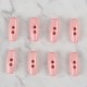 Loren Crafts pembe 8 li çoban düğmesi - 72 Loren Crafts pembe 8 li çoban düğmesi - 72