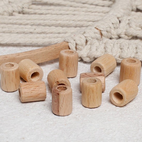 Loren Crafts 10 Adet Ham Boru Ahşap Boncuk 16mm Loren Crafts 10 Adet Ham Boru Ahşap Boncuk 16mm