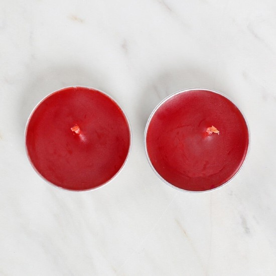 Loren 2'li Tealight Mum Kırmızı Loren 2'li Tealight Mum Kırmızı