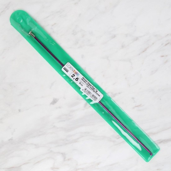 Loren Crafts 2,5 mm 25 cm Mor Metal Gagalı Örgü Tı Loren Crafts 2,5 mm 25 cm Mor Metal Gagalı Örgü Tı