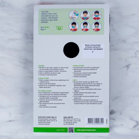 Loren 3 Adet Yıkanabilir Maske Loren 3 Adet Yıkanabilir Maske