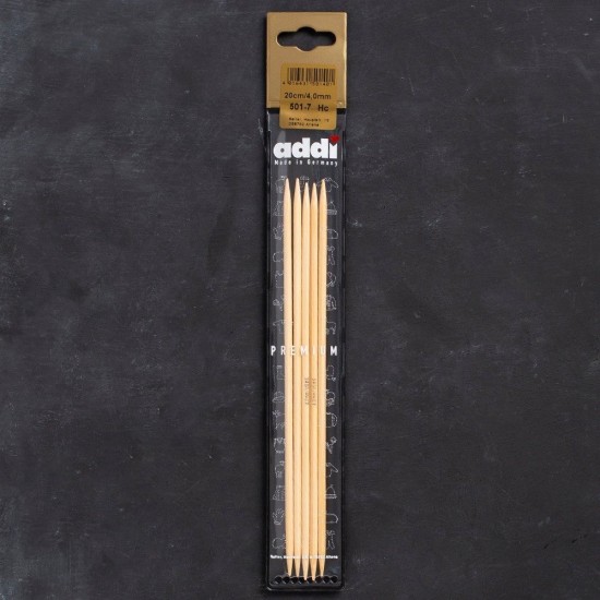 Addi Bambus 4mm 20cm Bambu Çorap Şişi - 501-7 Addi Bambus 4mm 20cm Bambu Çorap Şişi - 501-7