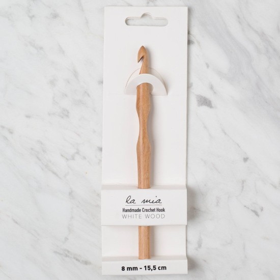 La Mia Whitewood 8 mm 15.5 cm Ahşap Yün Tığ La Mia Whitewood 8 mm 15.5 cm Ahşap Yün Tığ