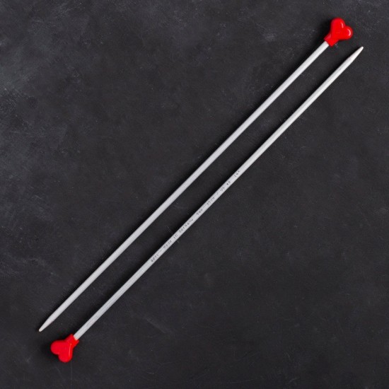 Addi Kalpli 5mm 35cm Klasik Alüminyum Örgü Şişi - Addi Kalpli 5mm 35cm Klasik Alüminyum Örgü Şişi -
