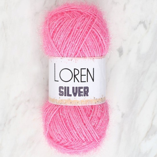 Loren Silver Bebe Pembe El Örgü İpi - RS0014 - 34075 Loren Silver Bebe Pembe El Örgü İpi - RS0014 - 34075