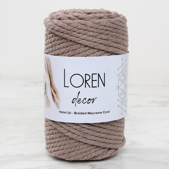 Loren Decor 3 Büküm Makrome İpi Vizon - L143 Loren Decor 3 Büküm Makrome İpi Vizon - L143