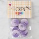 Loren Crafts 8'li Düğme Mor - 1136 Loren Crafts 8'li Düğme Mor - 1136