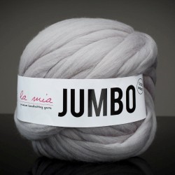 La Mia Jumbo Gri Dev Yün El Örgü İpi - J4