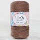 Loren Soft Star Makrome İpi Gümüş Simli Kahverengi Loren Soft Star Makrome İpi Gümüş Simli Kahverengi