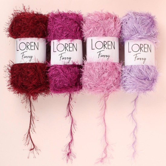 Loren Furry Bebe Mavisi El Örgü İpi - RF007 - 34046 Loren Furry Bebe Mavisi El Örgü İpi - RF007 - 34046