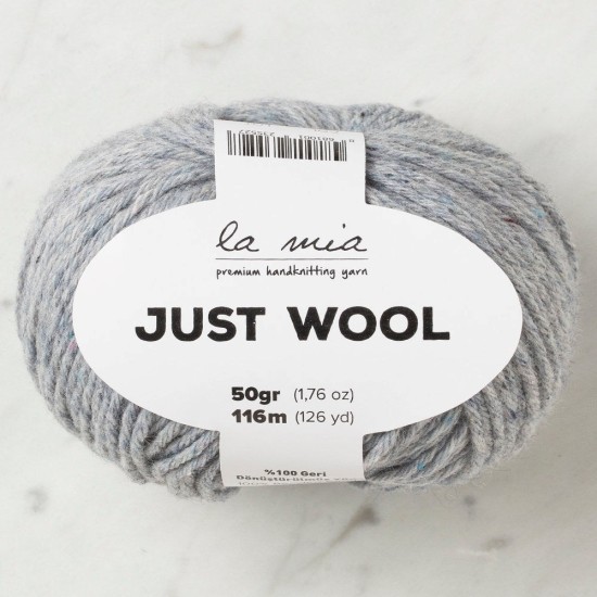 La Mia Just Wool Açık Gri El Örgü İpi - LT002 - 33842 La Mia Just Wool Açık Gri El Örgü İpi - LT002 - 33842
