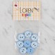 Loren Crafts mavi 8 li balık düğme - 575 Loren Crafts mavi 8 li balık düğme - 575