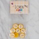 Loren Crafts sarı 8 li balık düğme - 579 Loren Crafts sarı 8 li balık düğme - 579