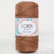 Loren Soft Star Makrome İpi Sarı Simli Kahverengi Loren Soft Star Makrome İpi Sarı Simli Kahverengi