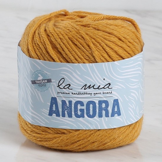 La Mia Angora Hardal El Örgü İpi - L123 - 34216 La Mia Angora Hardal El Örgü İpi - L123 - 34216