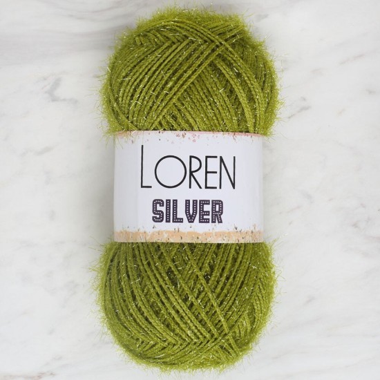Loren Silver Yeşil El Örgü İpi - RS0044 - 34100 Loren Silver Yeşil El Örgü İpi - RS0044 - 34100