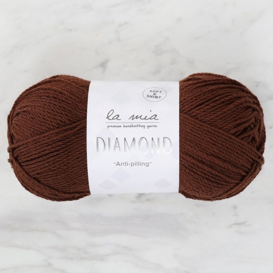 La Mia Diamond Koyu Kahverengi El Örgü İpi - L158 - 33732 La Mia Diamond Koyu Kahverengi El Örgü İpi - L158 - 33732