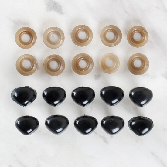 Loren 14 Mm Siyah 10 Adet Amigurumi Burun Loren 14 Mm Siyah 10 Adet Amigurumi Burun